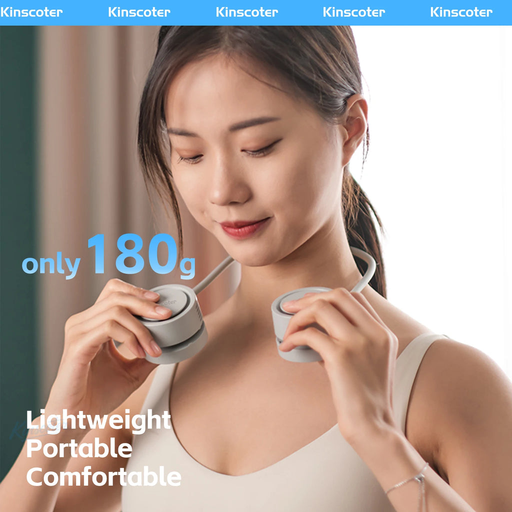 Hanging Neck Fan Power ventilador Bladeless Neckband Fan Portable Mini Air Cooler USB Rechargeable Electric Fans