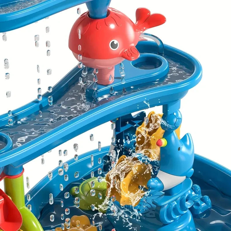 Children's Beach Table Waterfall Play Table Water Park Water Pool Sand Table Indoor Outdoor Multi-functional Beach Toy