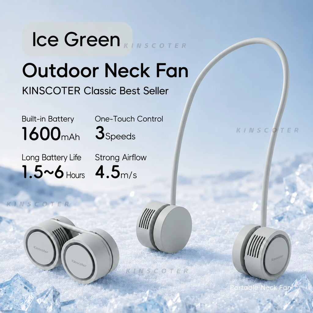 Hanging Neck Fan Power ventilador Bladeless Neckband Fan Portable Mini Air Cooler USB Rechargeable Electric Fans