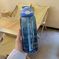Sportdrinkfles 1L met Rietje – BPA-vrij Tritan