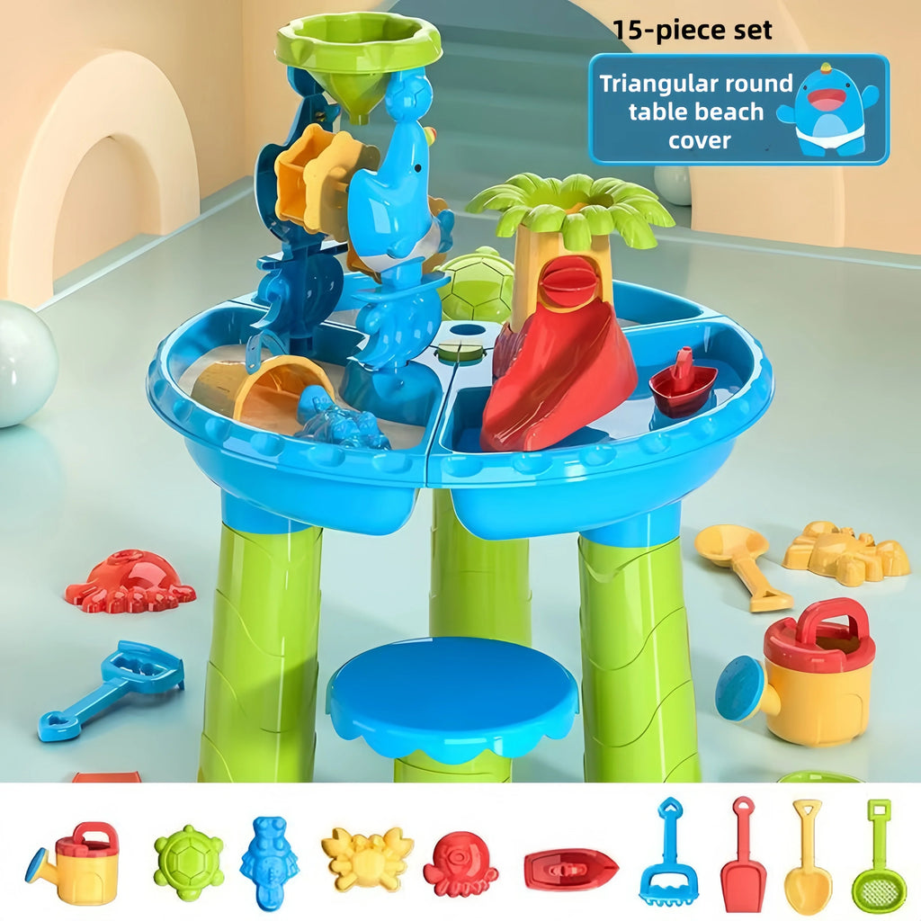 Children's Beach Table Waterfall Play Table Water Park Water Pool Sand Table Indoor Outdoor Multi-functional Beach Toy